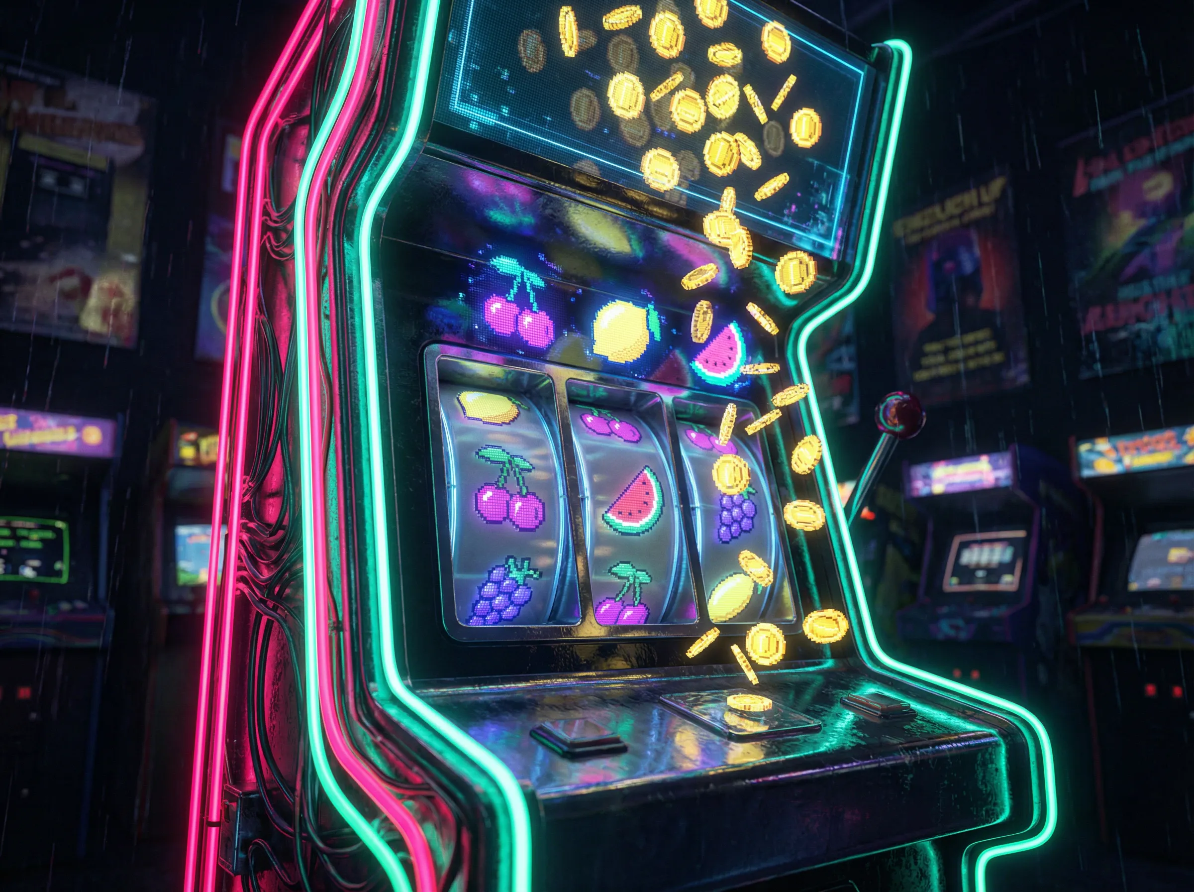 老虎机游戏 水果老虎机麻将胡了复古街机模拟器